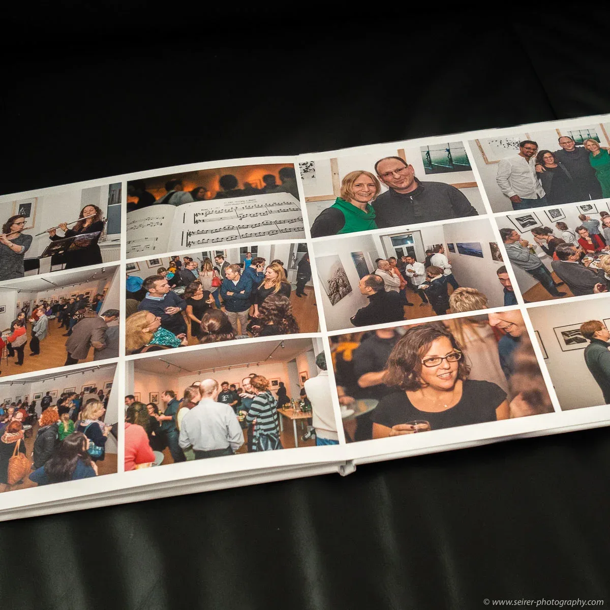 Bilder der Vernissage im Comic-Format