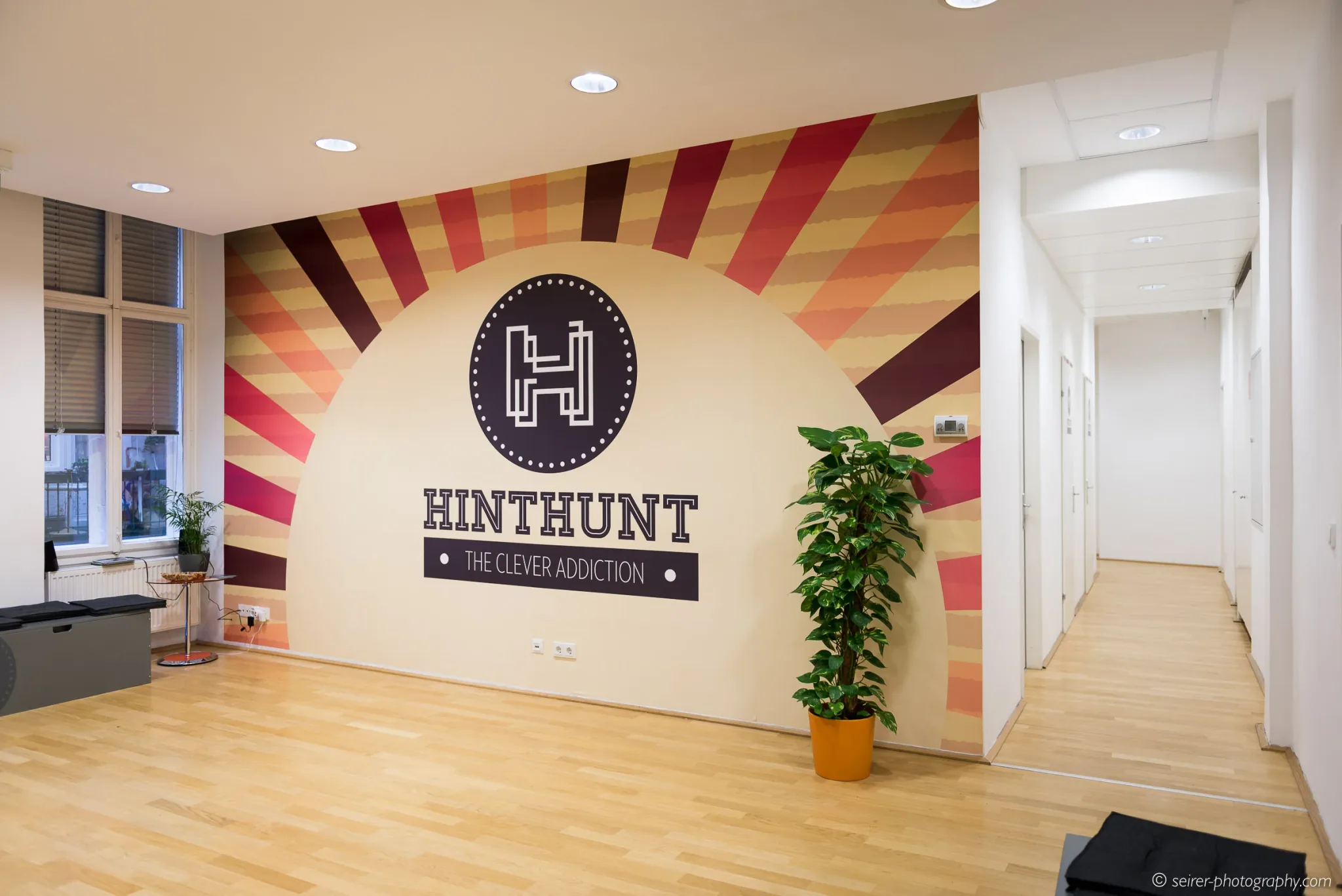 Der Eingangsbereich von HintHunt in Wien
