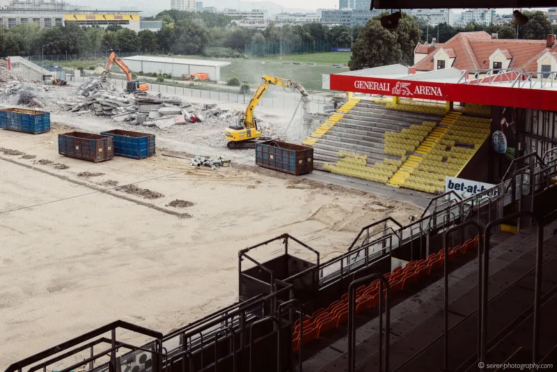 Besuch bei der Generali Arena / Franz-Horr-Stadion