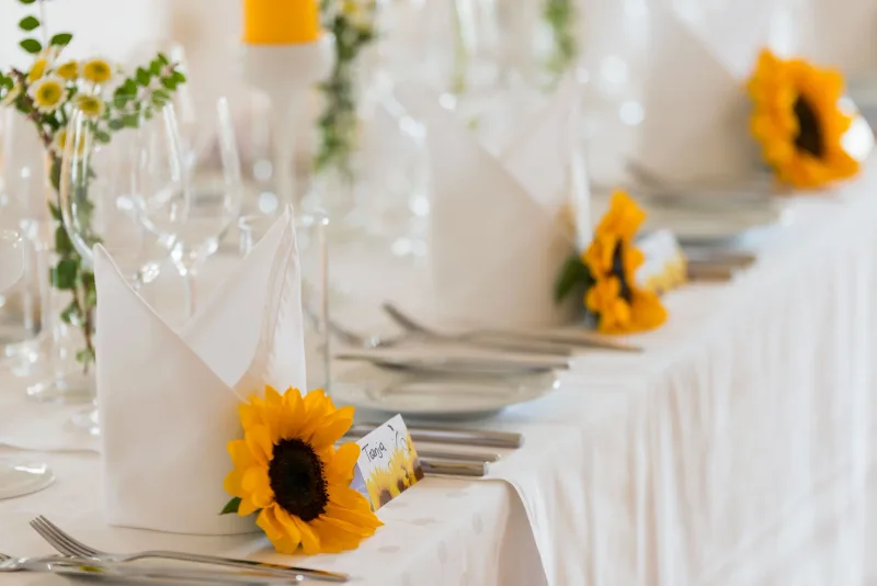 Sonnenblumen-Hochzeit in Greifenstein