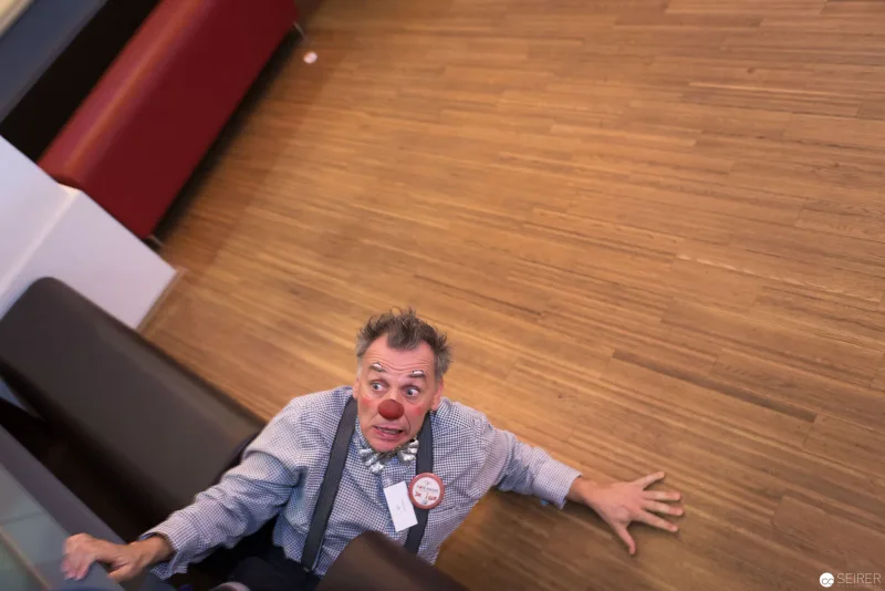 Rote Nasen Clowndoctors bei medizinischem Kongress