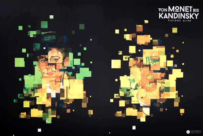 Animierte Video-Projektion: "Von Monet bis Kandinsky" in Berlin