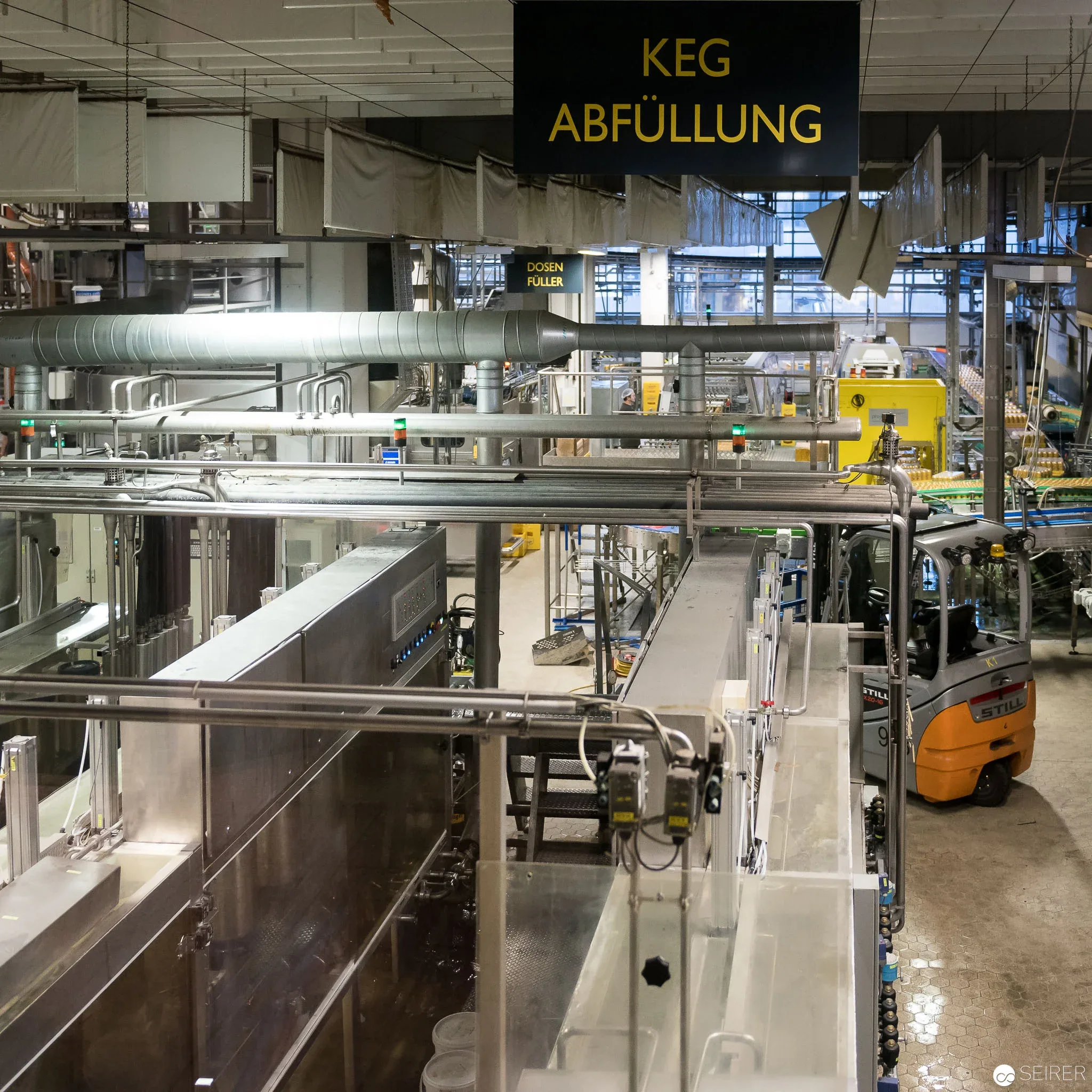 Produktionsanlage in der Ottakringer Brauerei