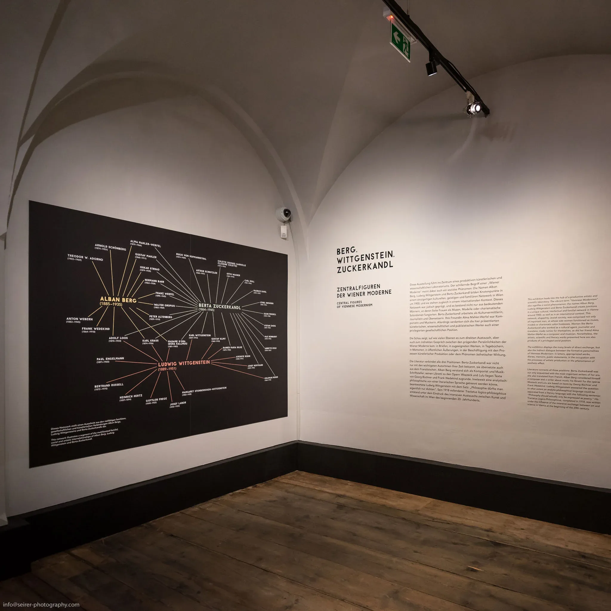 Sonderausstellung "Berg, Wittgenstein, Zuckerkandl" im Literaturmuseum