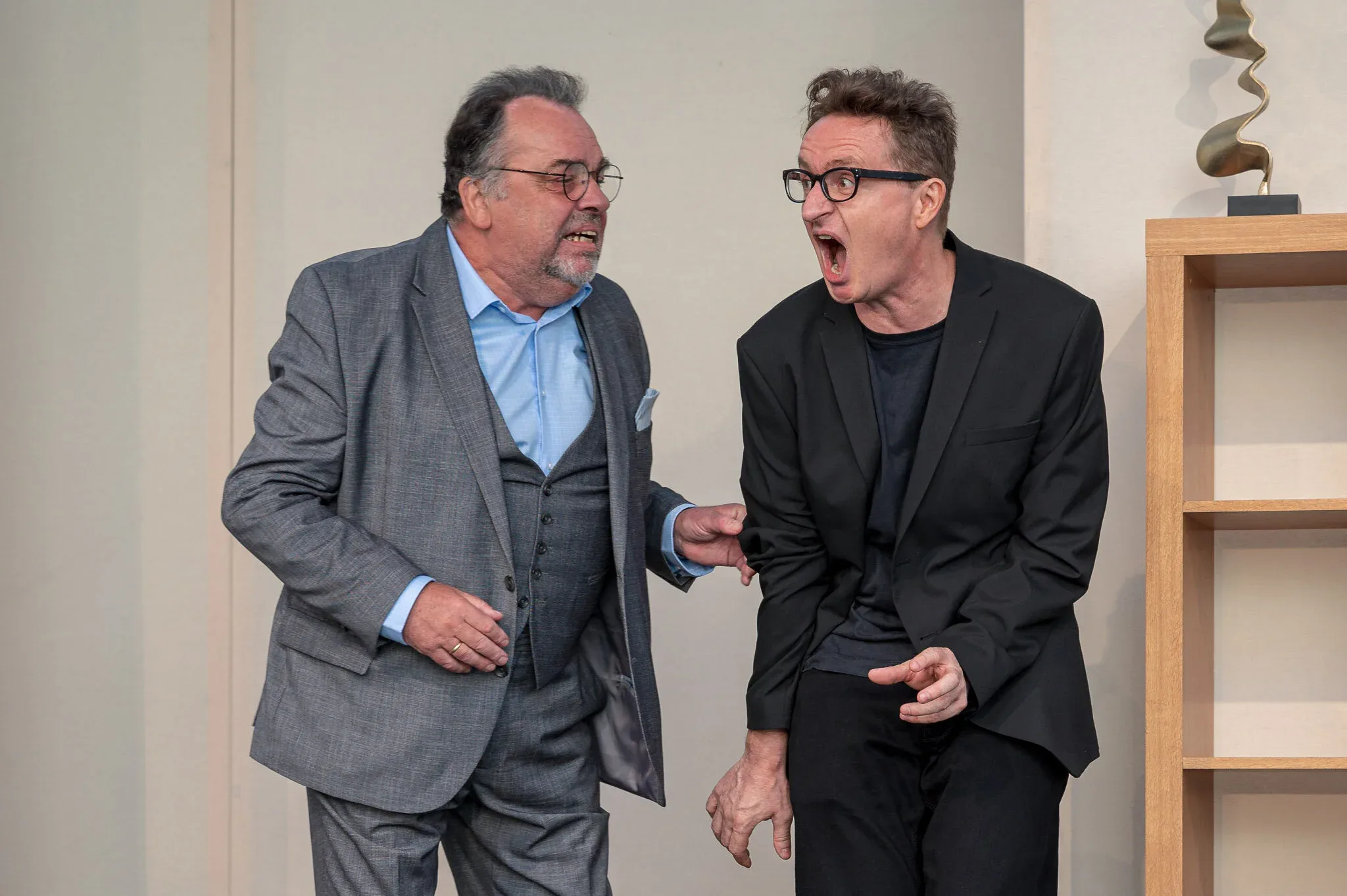 Alois Frank und Joseph Prammer in “Männer im Mond”, Komödienspiele Neulengbach