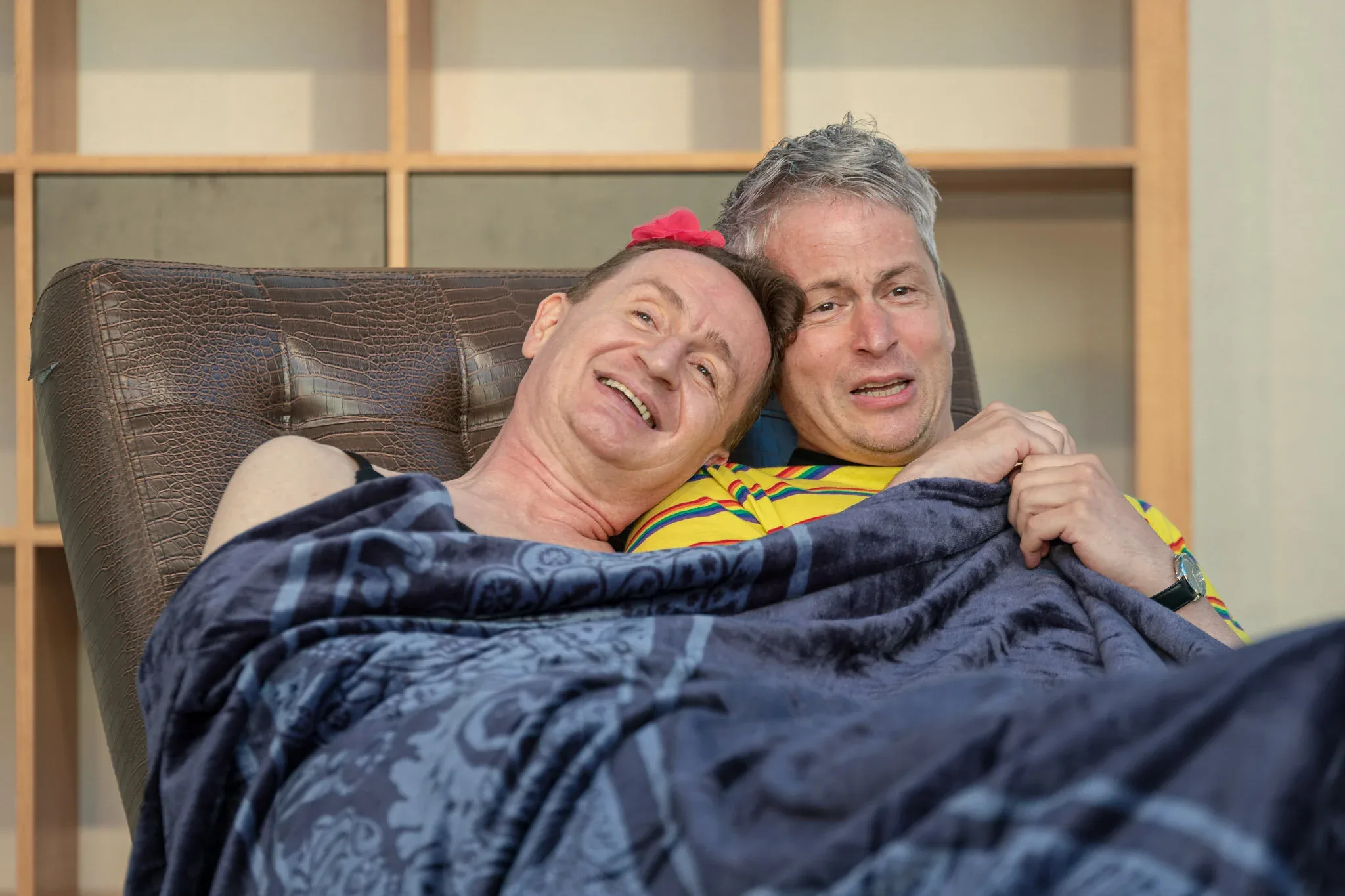 Joseph Prammer und Klaus Schaurhofer in “Männer im Mond”, Komödienspiele Neulengbach