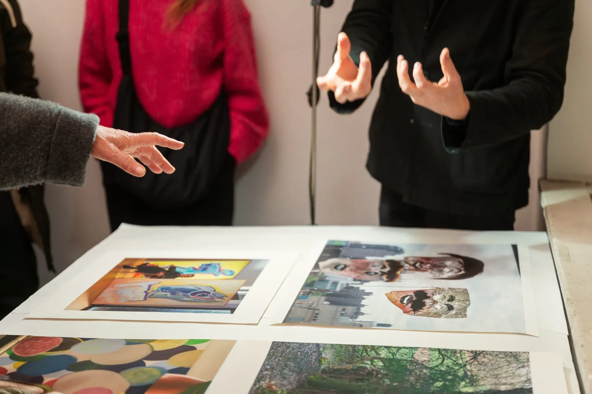 Elfie Semotan and Felix Hoffmann discussing her still lifes
