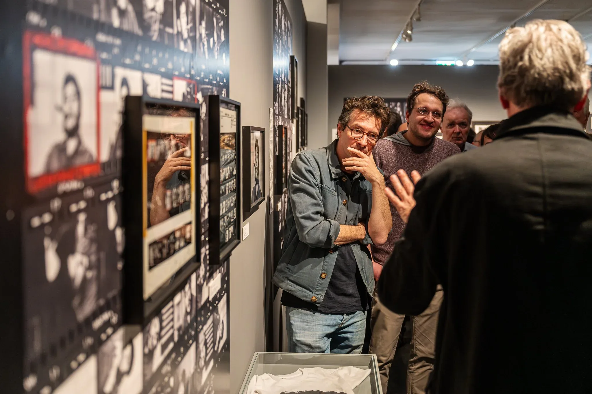 Fabian Knierim, curator at Westlicht, giving a tour at Opening Foto Arsenal Wien, 2025