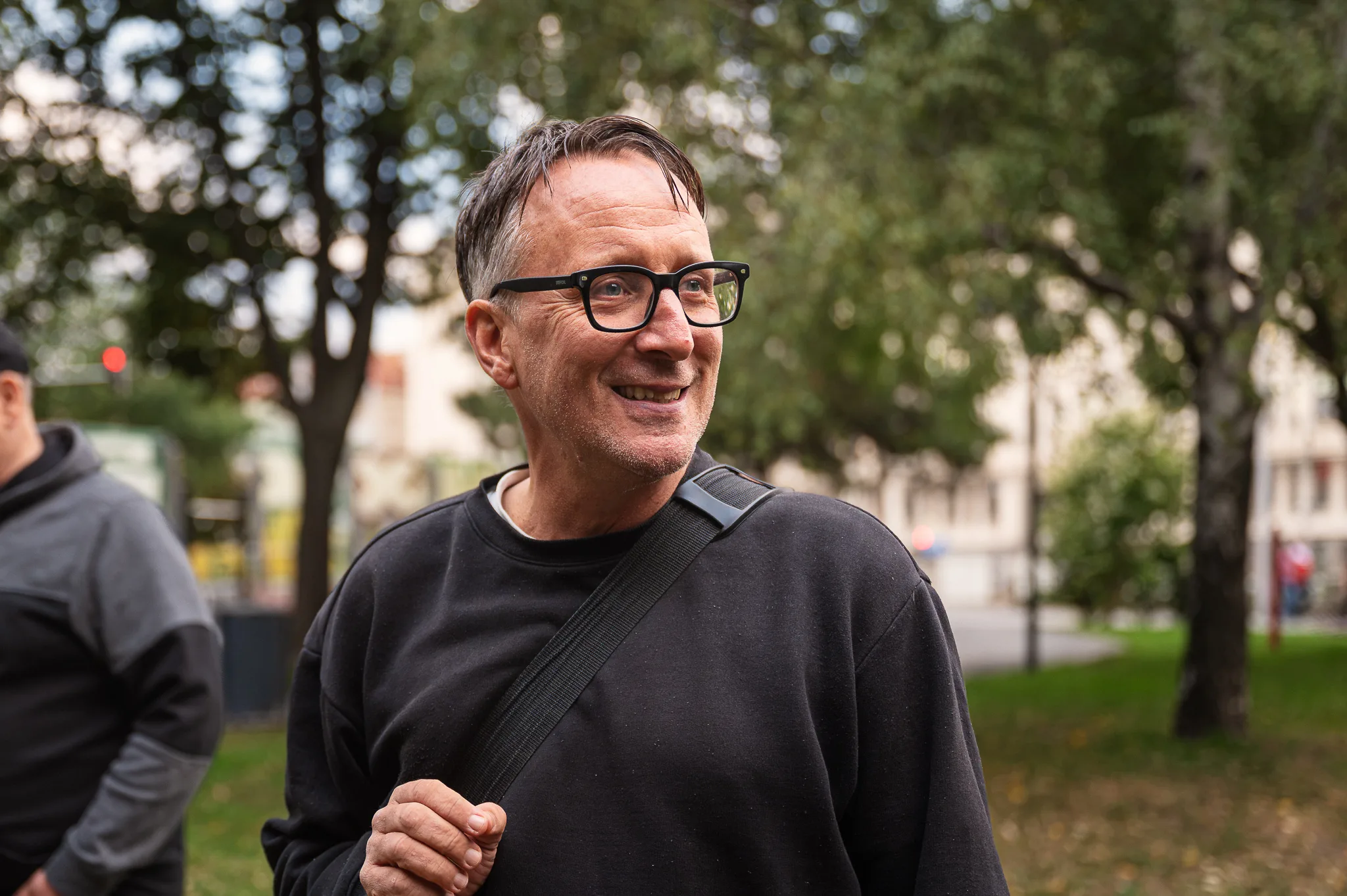 Eugene Quinn of WHOOSH, host of the walk “Bruno Kreisky on TOUR”, Vienna, 2026