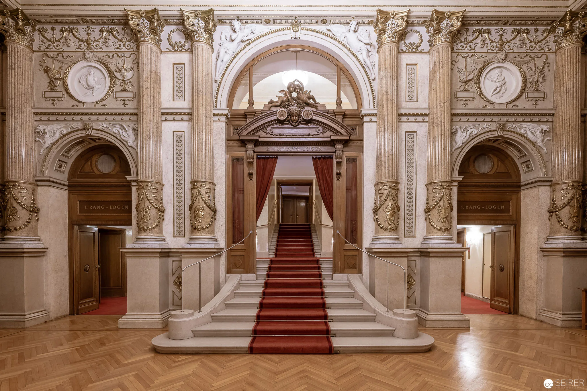 Grand staircase at the Burgtheater