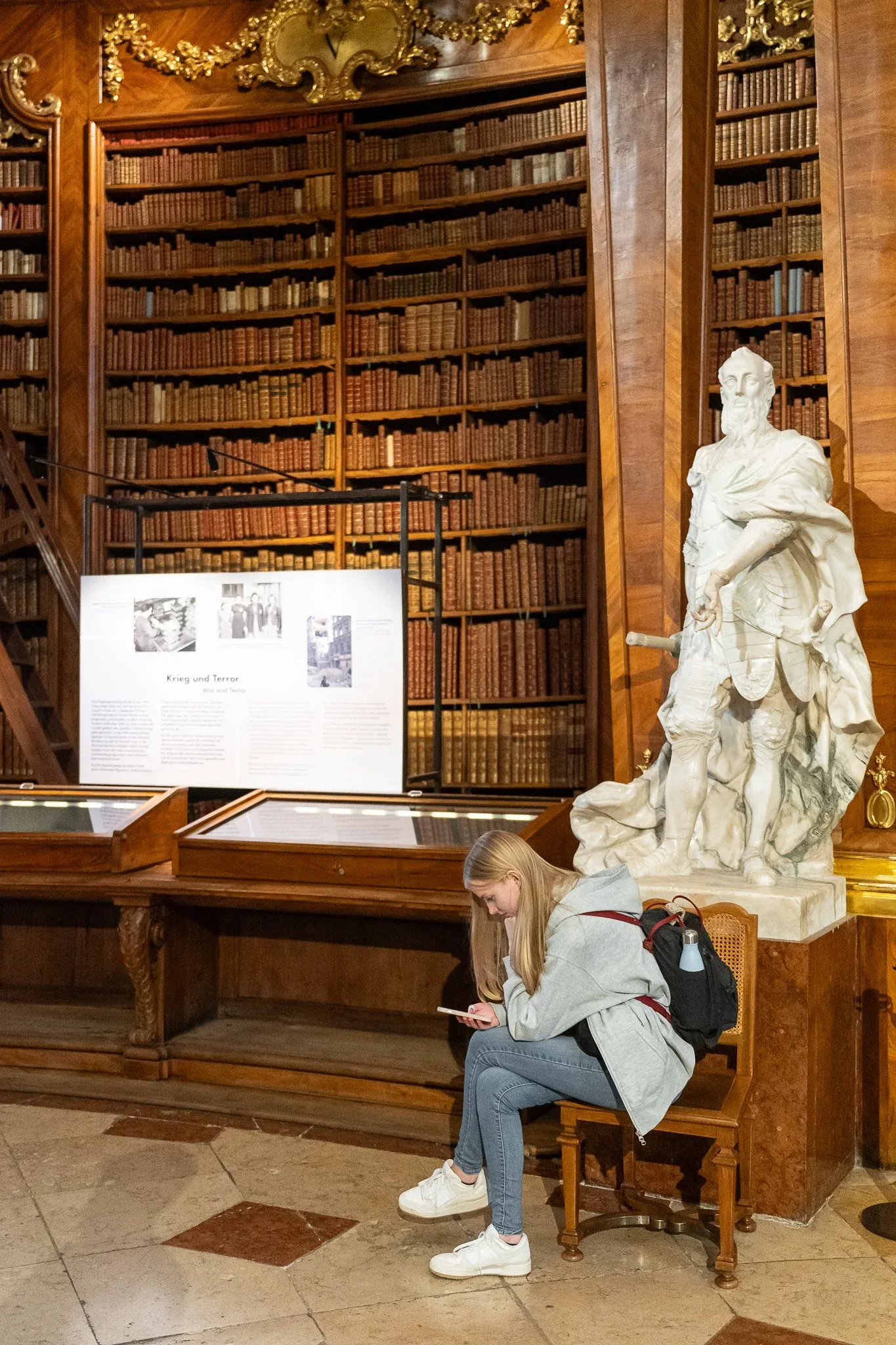 Exhibition view "A Century in Pictures. Austria 1925-2025", Österreichische Nationalbibliothek, Prunksaal